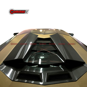 Cubierta de Ventilación Trasera para Lamborghini Aventador LP700, Estilo Novi, Fibra de Carbono, Rejilla de Ventilación del Motor Trasero, Piezas de Auto - Product Image 2