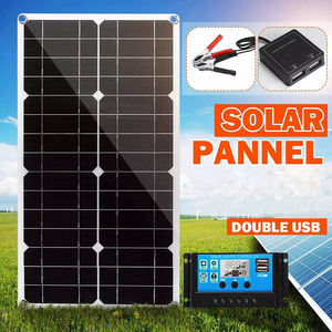 Tragbares mono kristallines 30-W-Halbzellen-Solarpanel 21% Wirkungsgrad Kleines Bedienfeld Auto montage Ladestrom speicher - Product Image 5