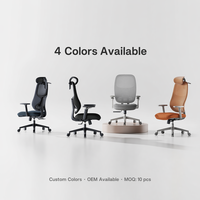 Chaise de bureau ergonomique moderne de haute qualité, réglable, en tissu, pour hôtel et bureau, certifiée BIFMA