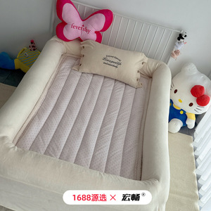 Lit pour chien rectangulaire 1,5m 1,8m avec housse amovible et lavable, protège-matelas en fibre de polyester, lits pour animaux de compagnie - Product Image 3