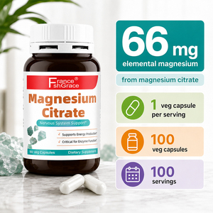 Compléments de citrate de magnésium Shecome personnalisés pour hommes et femmes, soutien pour les muscles, les nerfs, les os et le cœur, capsules de magnésium - Product Image 4