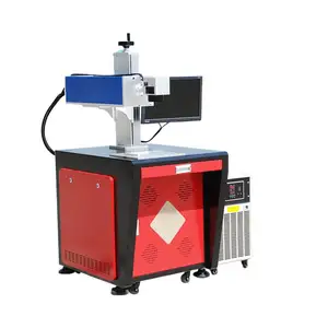 Machine de marquage laser Co2 à fibre ultraviolette de bureau 3W 5W pour stylo en verre solaire Machine de gravure laser volante en plastique Uv