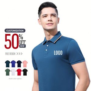 Camiseta Polo Personalizada con Diseño Bordado e Impreso, Lisa, de 180 Gramos, de Algodón, Manga Corta, para Hombre y Mujer, para Golf - Product Image 2