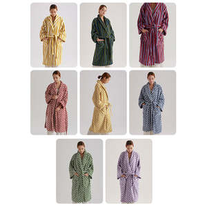 Robes en coton de luxe pour l'hiver, à cordon de serrage, hautement absorbantes, douces, respirantes, portables, pour femmes adultes - Product Image 6