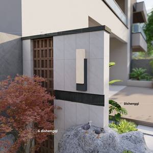 Applique Murale Moderne de Luxe Léger en Acier Inoxydable Effet Marbre, Étanche IP54, LED 2700K-3000K pour Balcons Extérieurs et Murs Extérieurs - Product Image 2