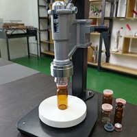 Capsuleuse manuelle DIY OEM pour flacons – Machine de capsulage de table à commande manuelle avec presse réglable pour flacons de laboratoire et de médicaments