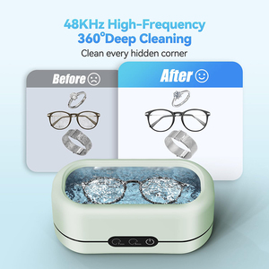 Meilleure Vente : <span class=keywords><strong>Nettoyeur</strong></span> Ultrasonique Haute Fréquence 48 kHz à 2 Modes pour Prothèses Dentaires et Gouttières Orthodontiques - Product Image 3