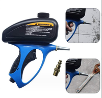 Dérouillant professionnel petit pistolet à buse de sablage en verre nouveau design avec réservoir en aluminium de 400ml alimentation par gravité OEM personnalisable