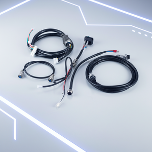 STAR 110V/240V/380V/600V IP65 Klantspecifieke industriële vliegtuig-stroomaansluitkabelboom met PTFE-isolatie voor computergebruik - Product Image 1