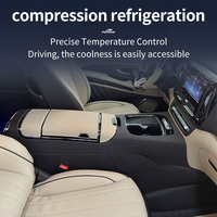 Pour Mercedes-Benz Vito V-Class 2024-2026 : Console Centrale Modifiée avec Réfrigérateur Compresseur, Boîte de Rangement Type Tiroir pour Accoudoir