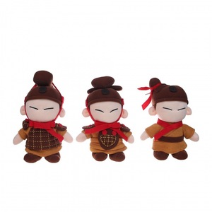 Juguetes de peluche de los guerreros de terracota, color rojo rosa, juego de 2 piezas, regalo cultural para niños - Product Image 4