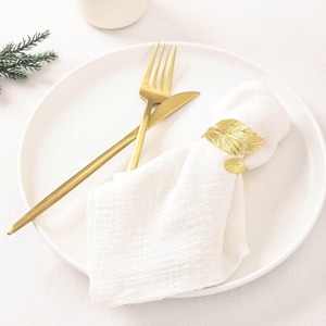 Serviettes en <span class=keywords><strong>tissu</strong></span> <span class=keywords><strong>de</strong></span> coton pour tables <span class=keywords><strong>de</strong></span> mariage, dîners, anniversaires, baby showers, 16,5 pouces, en gaze <span class=keywords><strong>de</strong></span> coton - Product Image 3