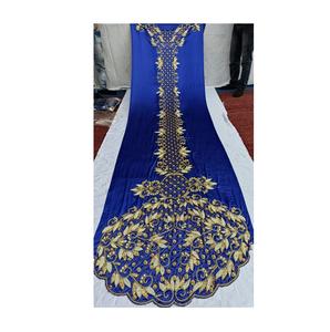 Rana Export Heavy Work Hecho a mano con cuentas Multi colores Somali Dirac Fabric para mujeres Vestidos de fiesta de boda (tamaño personalizado) - Product Image 3