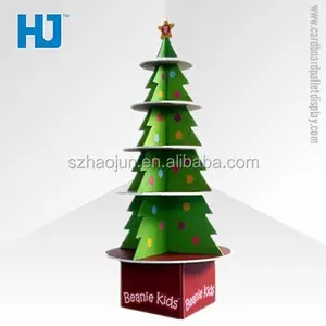 Bambini Preferito Di Display di Carta Del Basamento, Albero Di Natale Stand Da Pavimento Ondulato Display di Carta Per Cupcake