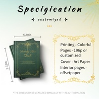 Libro Personalizado de Tapa Dura con Bordes de Colores y Estampado en Dorado, Papel Offset Único, Diseño de Libro Personalizado para Clientes