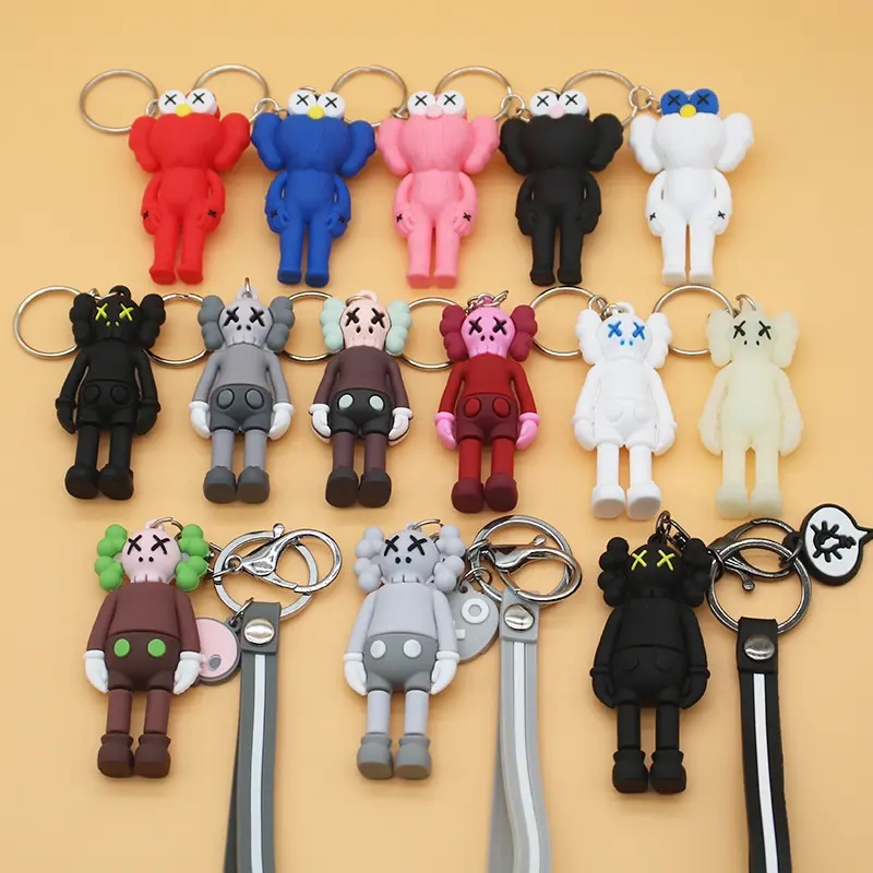 Toptan Anime aksesuarları PVC Trendy doğum günü hediyesi çanta kolye 3D kafigure şekil anahtarlık