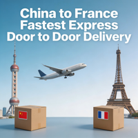 Chine vers France : Livraison Express Aérienne Porte-à-Porte la Plus Rapide, 4-6 Jours, Agent de Fret, Consolidation