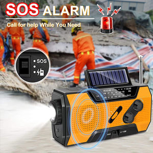 Radio Meteorológica Portátil AM FM NOAA y Linterna de Emergencia para Desastres y Huracanes, con Manivela, Energía Solar, para Supervivencia, Campamento y Actividades al Aire Libre - Product Image 5
