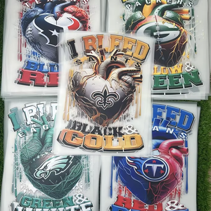 تيشيرتات مخصصة عالية الجودة مع شعار نقل Dtf تصاميم ملصقات طباعة نقل الحرارة الحديد على ملصقات 32 فرق - Product Image 3