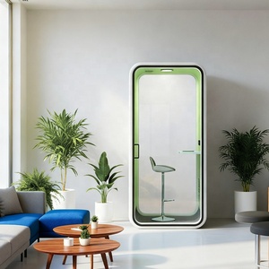 Duy Nhất Chỗ Ngồi Văn Phòng Họp Gian Hàng Với Bàn Cho Tư Nhân Làm Việc Di Chuyển Im Lặng Cách Âm Gian Hàng Văn Phòng Pod - Product Image 1