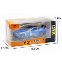 Modelo de Coche de Policía de Aleación 1:36 con Retroceso y Puertas que se Abren, Coche de Juguete de Metal Fundido a Presión para Niños Mayores de 5 Años (4 Colores)