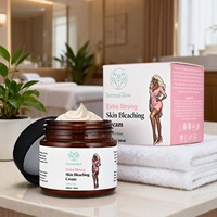 Crème éclaircissante et blanchissante au niacinamide fermenté pour la zone du bikini, les parties intimes, les genoux foncés et les aisselles, crème corporelle éclaircissante