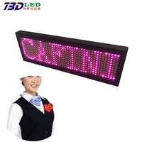 Placa de Identificación Digital para Hotel, Pin Luminoso Programable, Etiqueta de Nombre LED