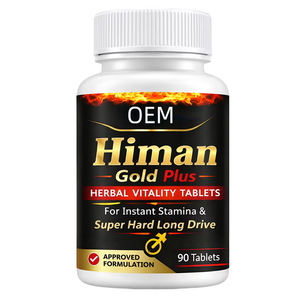 Comprimés de vitalité à base de plantes <span class=keywords><strong>Himan</strong></span> Gold Plus, formule de soutien à l'endurance, 90 unités - Product Image 1