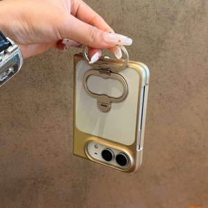 Étuis de téléphone portable en cuir PU de luxe pour iPhone Duo avec protection à 360° °   Protection d'écran avant antichoc avec double anneau de support et coque rigide - Product Image 4
