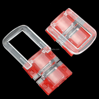 Mini fermoirs transparents en PMMA autocollants, clips de boîte en plastique, loquets transparents en acrylique, verrous à charnière