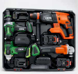 Trapano Avvitatore <span class=keywords><strong>a</strong></span> <span class=keywords><strong>Impulsi</strong></span> Portatile Elettrico Senza Fili Brushless 21V/18V Compatto con Batteria al Litio - Kit di Fabbrica - Product Image 6