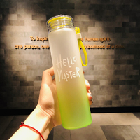 Vente en Gros Eau en Verre Coloré, Bouteille Bouteilles en Verre Dépoli Bon Marché/