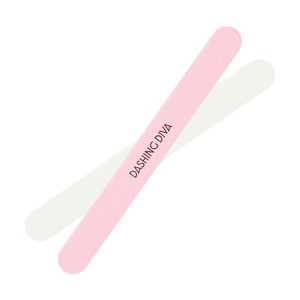 Dessing Diva 180GRIT Zebra Glass Lima de uñas Rectángulo de doble cara Cristal de esmeril para el cuidado de las uñas Logotipo personalizado - Product Image 1