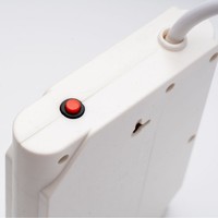 Nouvelle multiprise domestique avec protection contre les surcharges, norme britannique, cordon d'extension de 2 mètres
