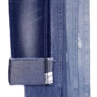 Tissu denim non extensible 10 oz, sergé 10S LHT, bleu foncé brut, pour vêtements, en rouleau, pour fabricants