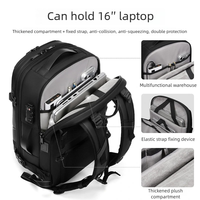 Nouveau sac à dos de compression sous vide pour hommes, élégant, spacieux, polyvalent, parfait pour les courts séjours, sert également de sac à dos pour ordinateur portable