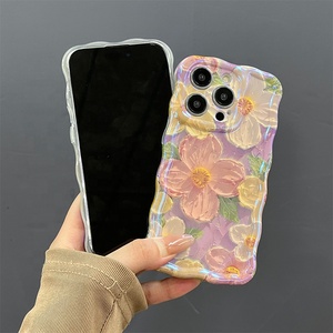 Thời trang Instagram phong cách sơn dầu chống thả và sốc hấp thụ điện thoại trường hợp đối với iPhone 12 13 14 15 Pro Max - Product Image 6