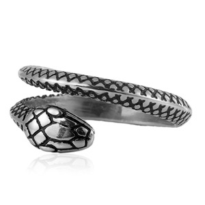 yunnique Men's Cobra Snake <b>Ring</b> <b>Titanium</b> Steel Open Design Animal Zodiac Jewelry Gift FY28043 - Product Image 4