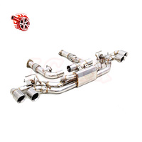 Chevrolet Corvette C8 Performance Header Valve avec 304SS Acier Inoxydable Silencieux Tuyau Droit Aspiration Retour
