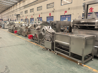 Ligne de production de croustilles, fonctionnement semi-automatique et pratique, adaptée aux petites et moyennes usines de transformation des aliments.