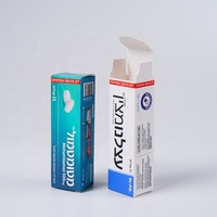 Boîte d'emballage pour pilules en carton blanc biodégradable et écologique, avec revêtement UV et gaufrage, pour médicaments et infusions