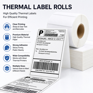 Étiquettes thermiques directes perforées en accordéon 100x150mm (4x6) pour imprimante, 500 pièces - Product Image 4