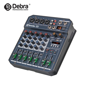 Mezclador de Audio Digital Mini de 6 Canales Debra Audio, Fader, BT4.2, Efecto de Reverberación 16DSP, 48V, Grabación por PC, Receptores de Banda - Product Image 1