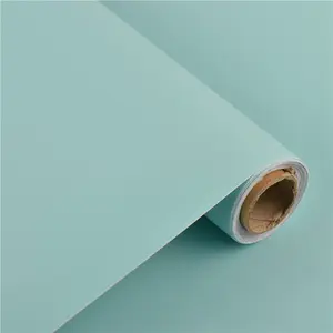 Hot Wholesale 45Cm X 500Cm Warna Biru Diri Perekat Pvc 3d Wallpaper Dekorasi Rumah