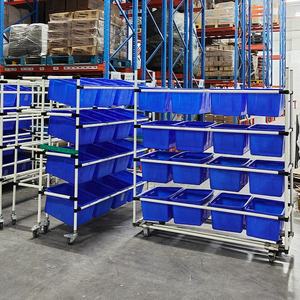 Equipo de manejo de materiales Clasificación Camión Almacén Estantes de almacenamiento Estanterías Unidades con ruedas Carro de herramientas empujado a mano - Product Image 5