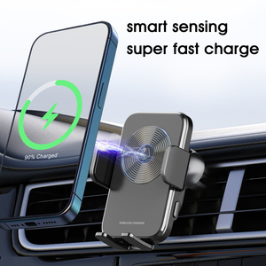 Chargeur universel sans fil 15W pour voiture Bobine d'<span class=keywords><strong>induction</strong></span> <span class=keywords><strong>Charge</strong></span> rapide Support de serrage automatique pour <span class=keywords><strong>iPhone</strong></span> et téléphones Android - Product Image 2