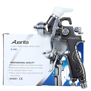 Pistola de Pulverización Neumática <span class=keywords><strong>Mini</strong></span> K-350 para Venta al por Mayor, Boquilla de 0.8mm, Vaso de 250ml para Aplicaciones de Jardinería - Product Image 1