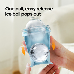 Botella Enfriadora 2en1 Hacedor Bolas Hielo Moldes Cubitos Hielo para Bebidas Frías Americano con Tapa Pajita Portacordón - Product Image 4