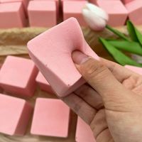 Nouvel Arrivage : Jouet Squishy Anti-Stress en PU Épais à Rebond Lent, Forme Cube Rose Embryonnaire, pour Tous les Âges