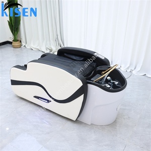 KISEN Mesa de Masaje Japonesa 2 en 1, Portátil, para Peluquería, Lavado de Cabello, con Lavabo de Circulación de Agua - Product Image 2